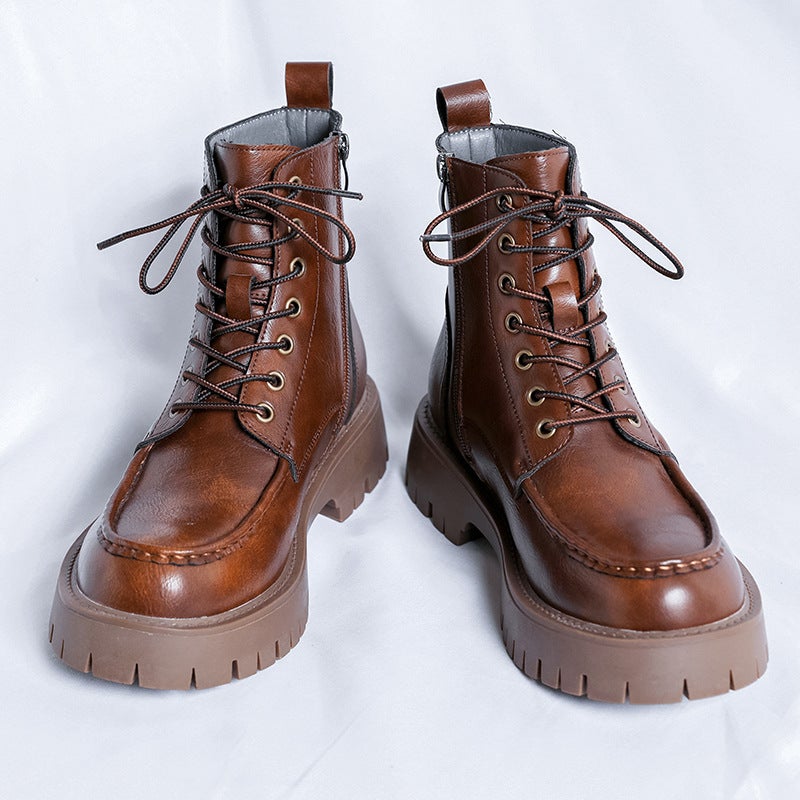 2024 Design Sense Trend Joker British Style Boots Fashion High Sense Martin Boots 86689-R - Image 5
